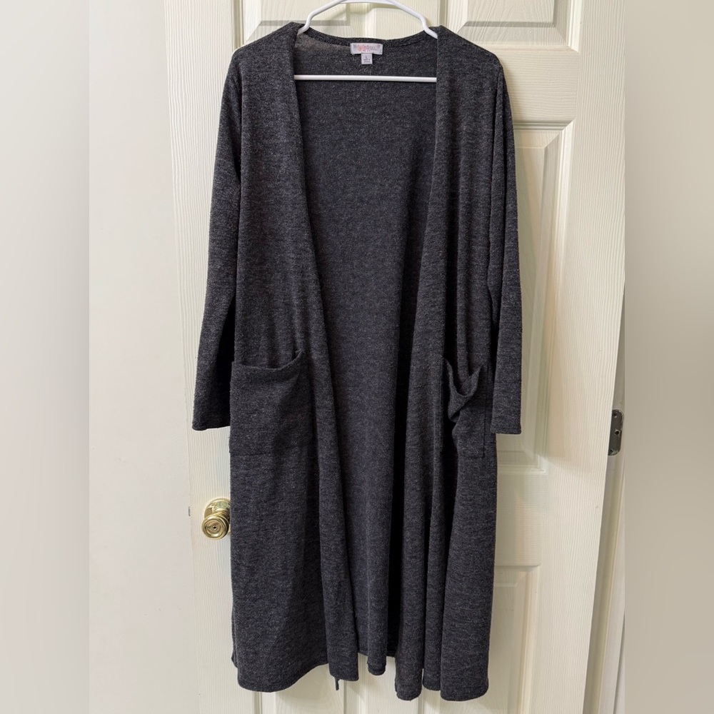 Lularow Sarah Duster, Dark Gray Sz Large